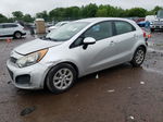 2013 Kia Rio Lx Silver vin: KNADM5A38D6181702