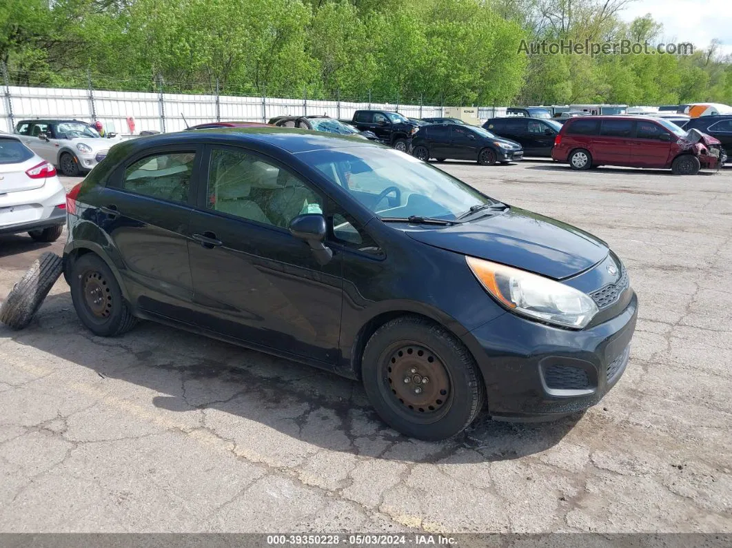 2013 Kia Rio Lx Black vin: KNADM5A38D6214276