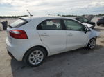 2013 Kia Rio Lx White vin: KNADM5A38D6241459