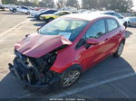 2013 Kia Rio Lx Красный vin: KNADM5A38D6316287