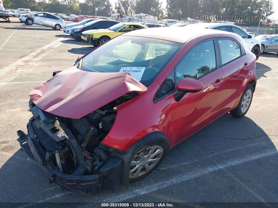 2013 Kia Rio Lx Red vin: KNADM5A38D6316287