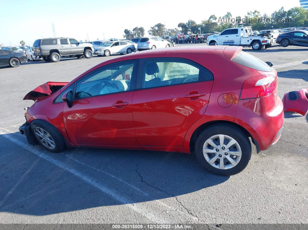 2013 Kia Rio Lx Red vin: KNADM5A38D6316287