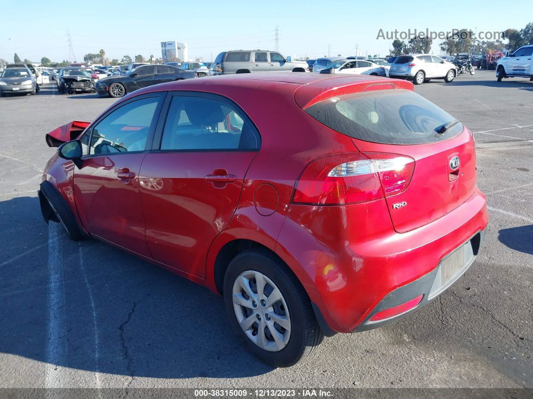 2013 Kia Rio Lx Red vin: KNADM5A38D6316287