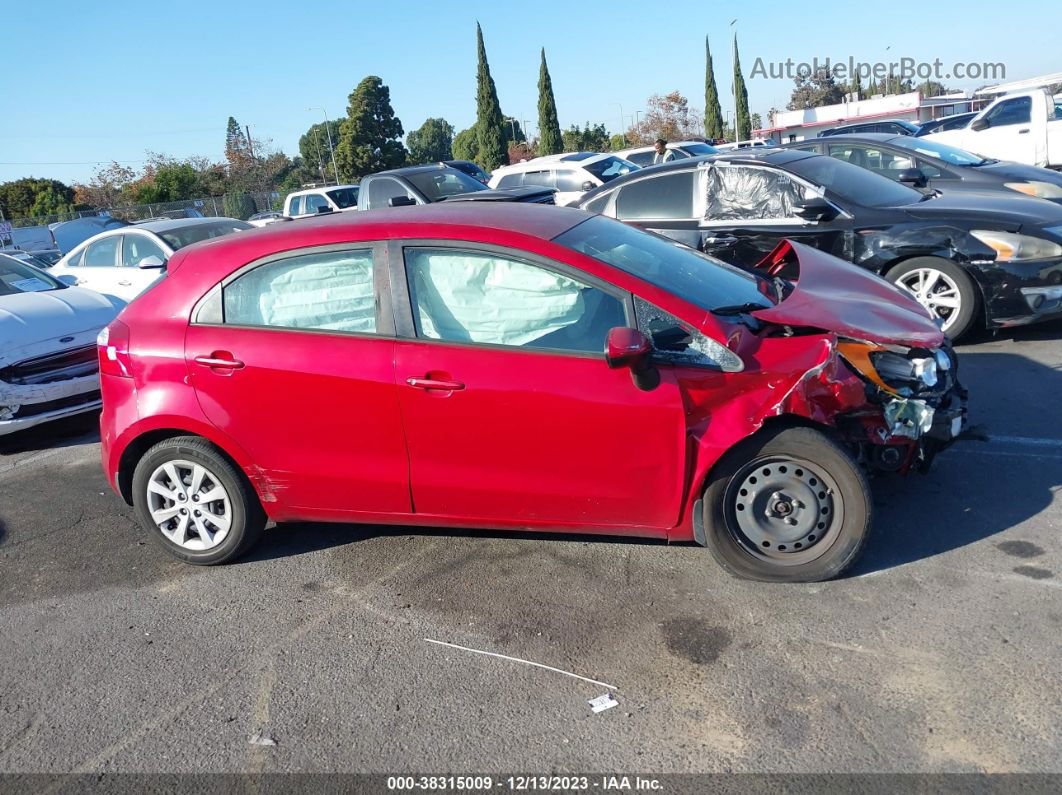 2013 Kia Rio Lx Red vin: KNADM5A38D6316287