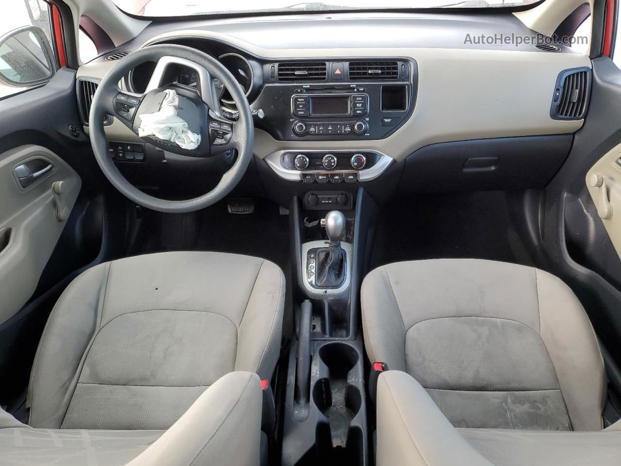 2014 Kia Rio Lx Красный vin: KNADM5A38E6322608