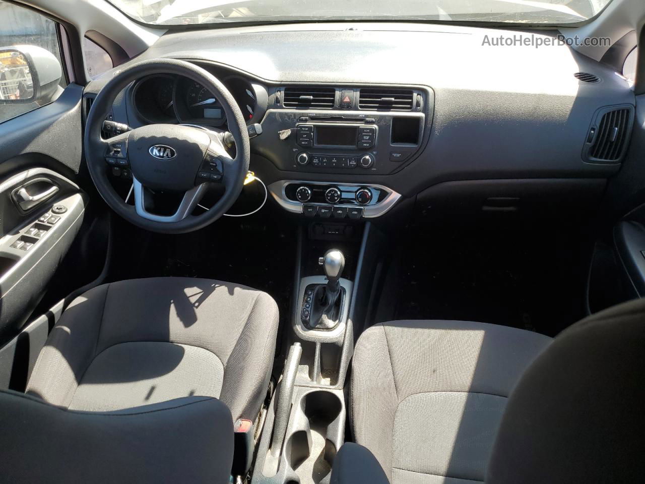 2014 Kia Rio Lx Silver vin: KNADM5A38E6333639