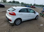 2016 Kia Rio Lx White vin: KNADM5A38G6569601