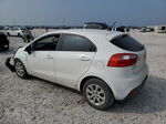 2013 Kia Rio Lx White vin: KNADM5A39D6100271