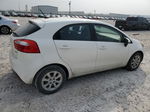 2013 Kia Rio Lx White vin: KNADM5A39D6100271