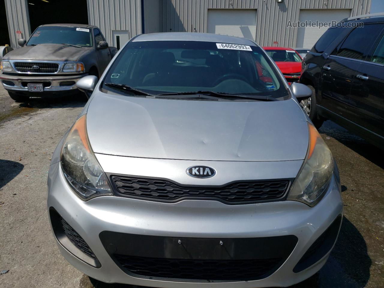 2013 Kia Rio Lx Silver vin: KNADM5A3XD6162018