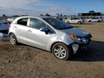 2013 Kia Rio Lx Silver vin: KNADM5A3XD6176727