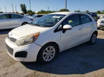 2013 Kia Rio Lx White vin: KNADM5A3XD6304609