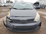 2013 Kia Rio Lx Gray vin: KNADM5A3XD6765048