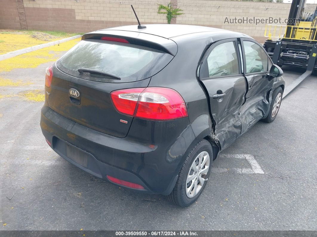 2014 Kia Rio Lx Черный vin: KNADM5A3XE6409586