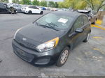 2014 Kia Rio Lx Black vin: KNADM5A3XE6409586