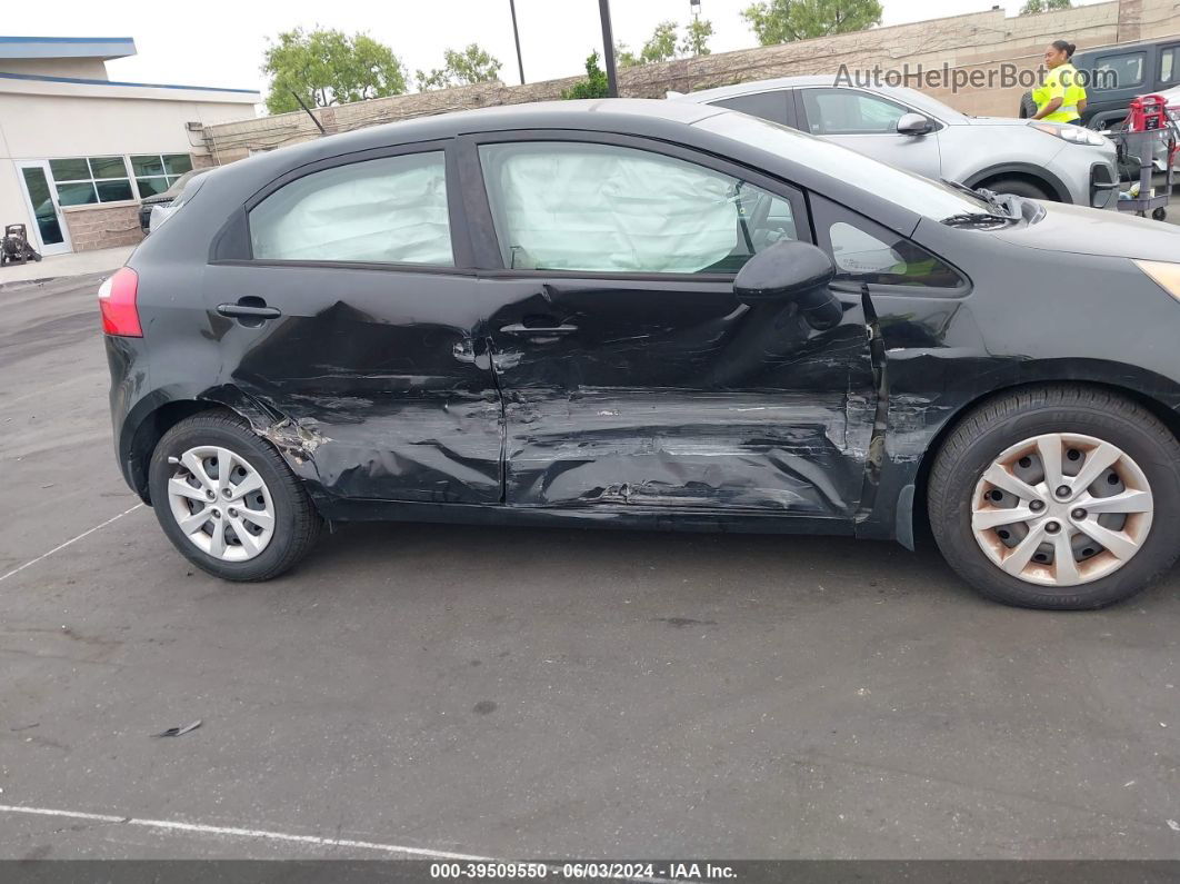 2014 Kia Rio Lx Black vin: KNADM5A3XE6409586