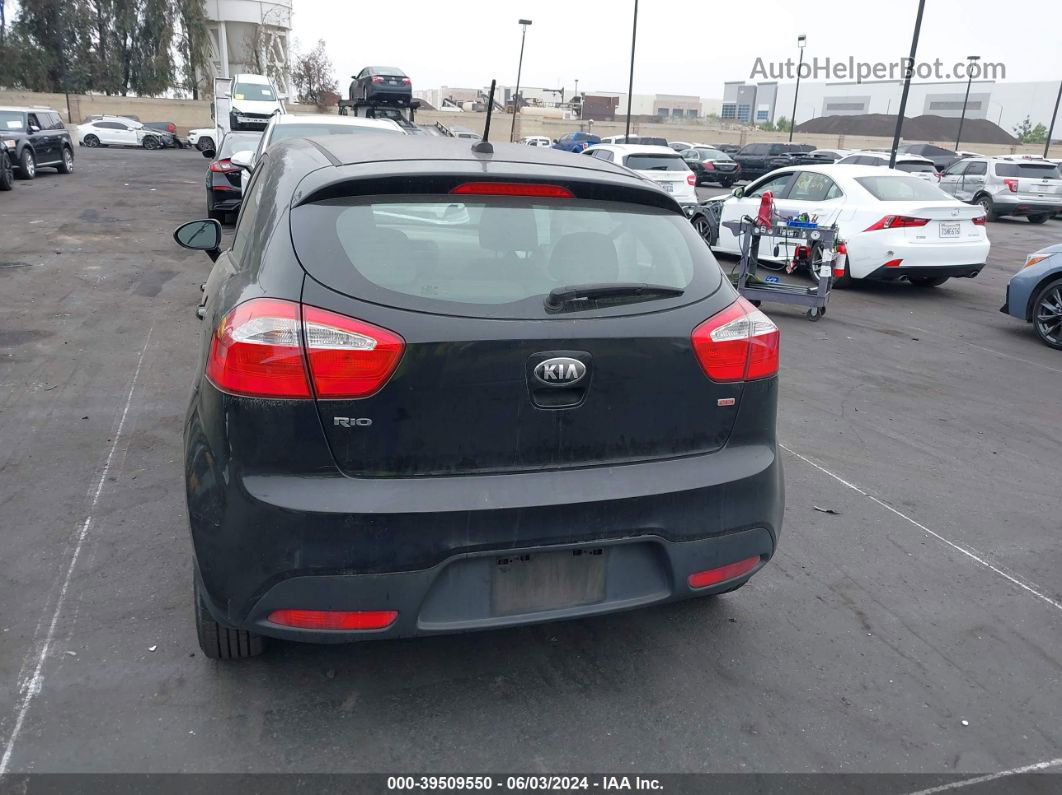 2014 Kia Rio Lx Черный vin: KNADM5A3XE6409586