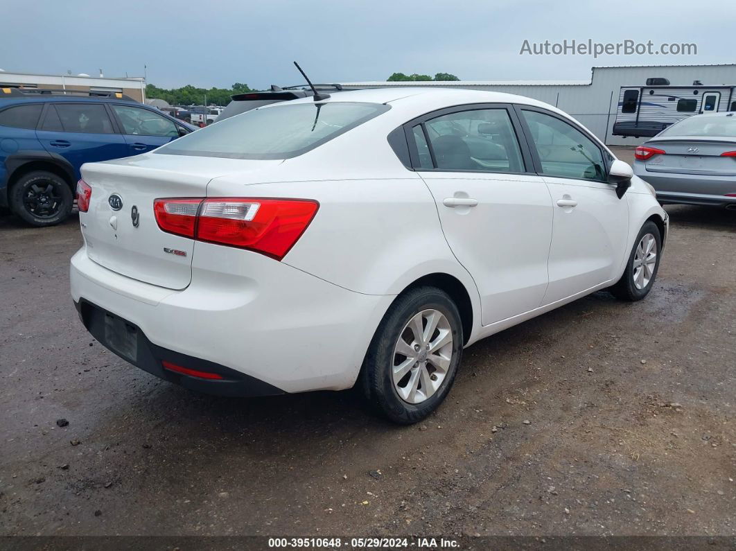 2013 Kia Rio Ex White vin: KNADN4A30D6113661