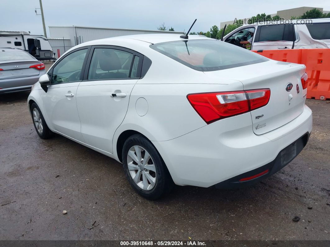 2013 Kia Rio Ex White vin: KNADN4A30D6113661