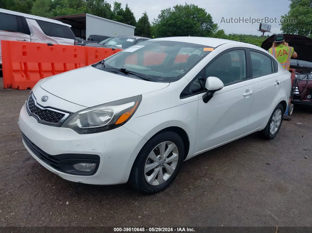 2013 Kia Rio Ex White vin: KNADN4A30D6113661