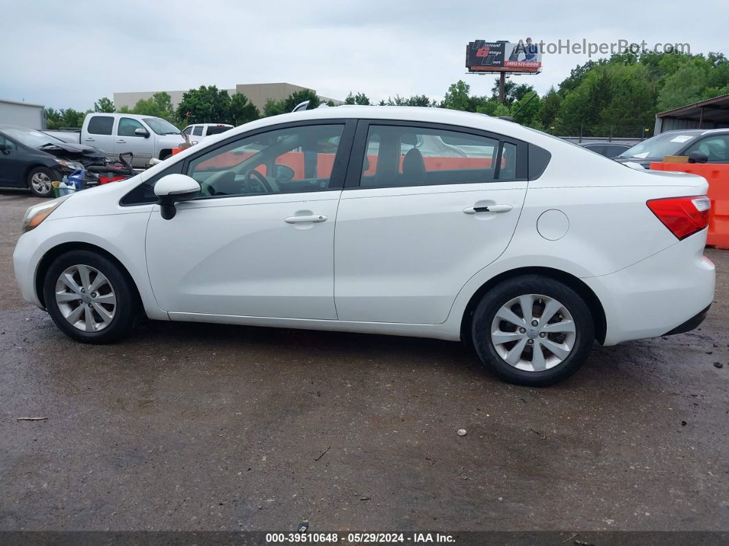 2013 Kia Rio Ex White vin: KNADN4A30D6113661