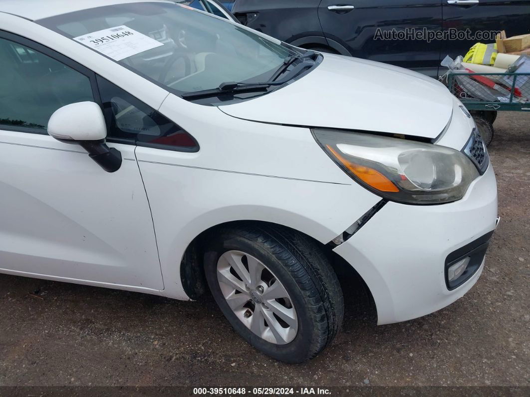 2013 Kia Rio Ex White vin: KNADN4A30D6113661