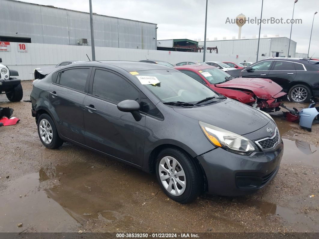 2013 Kia Rio Ex Gray vin: KNADN4A30D6125065