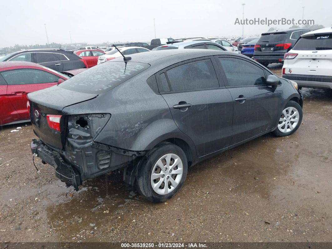 2013 Kia Rio Ex Gray vin: KNADN4A30D6125065