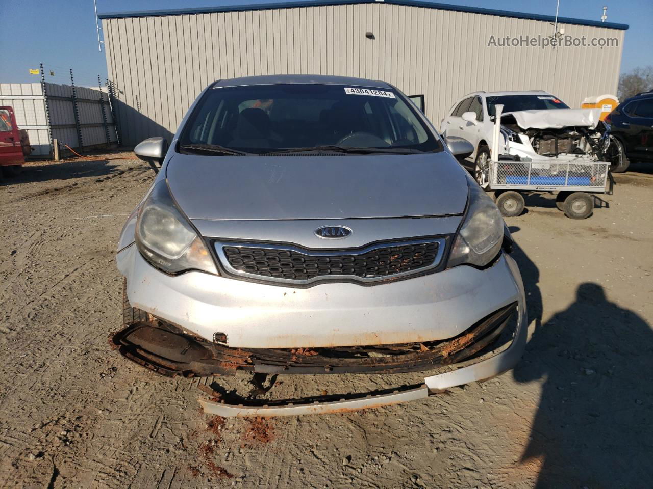 2013 Kia Rio Ex Silver vin: KNADN4A30D6131514