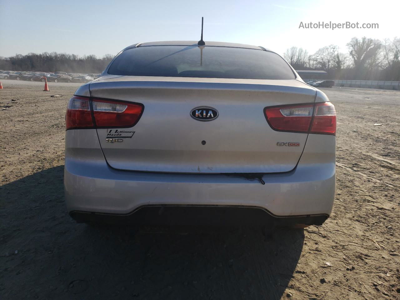 2013 Kia Rio Ex Silver vin: KNADN4A30D6131514