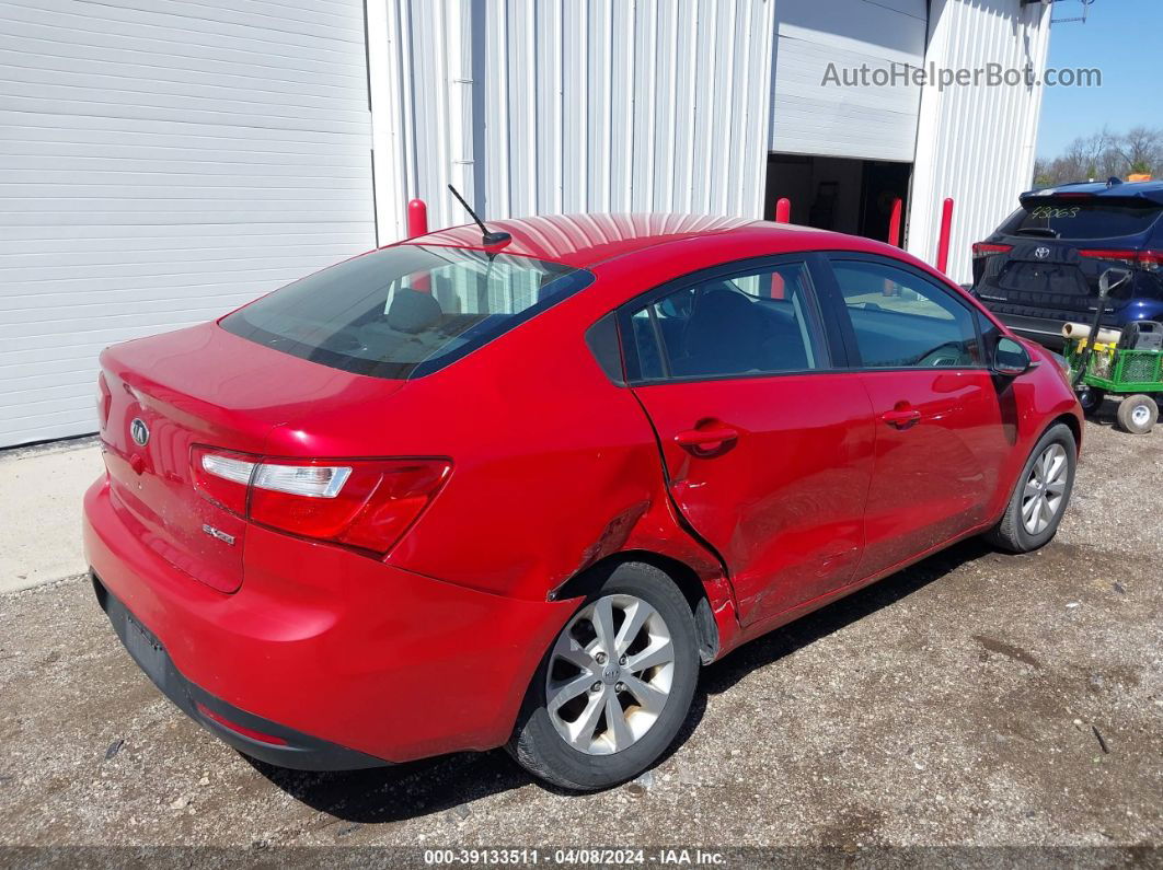 2013 Kia Rio Ex Red vin: KNADN4A30D6176016