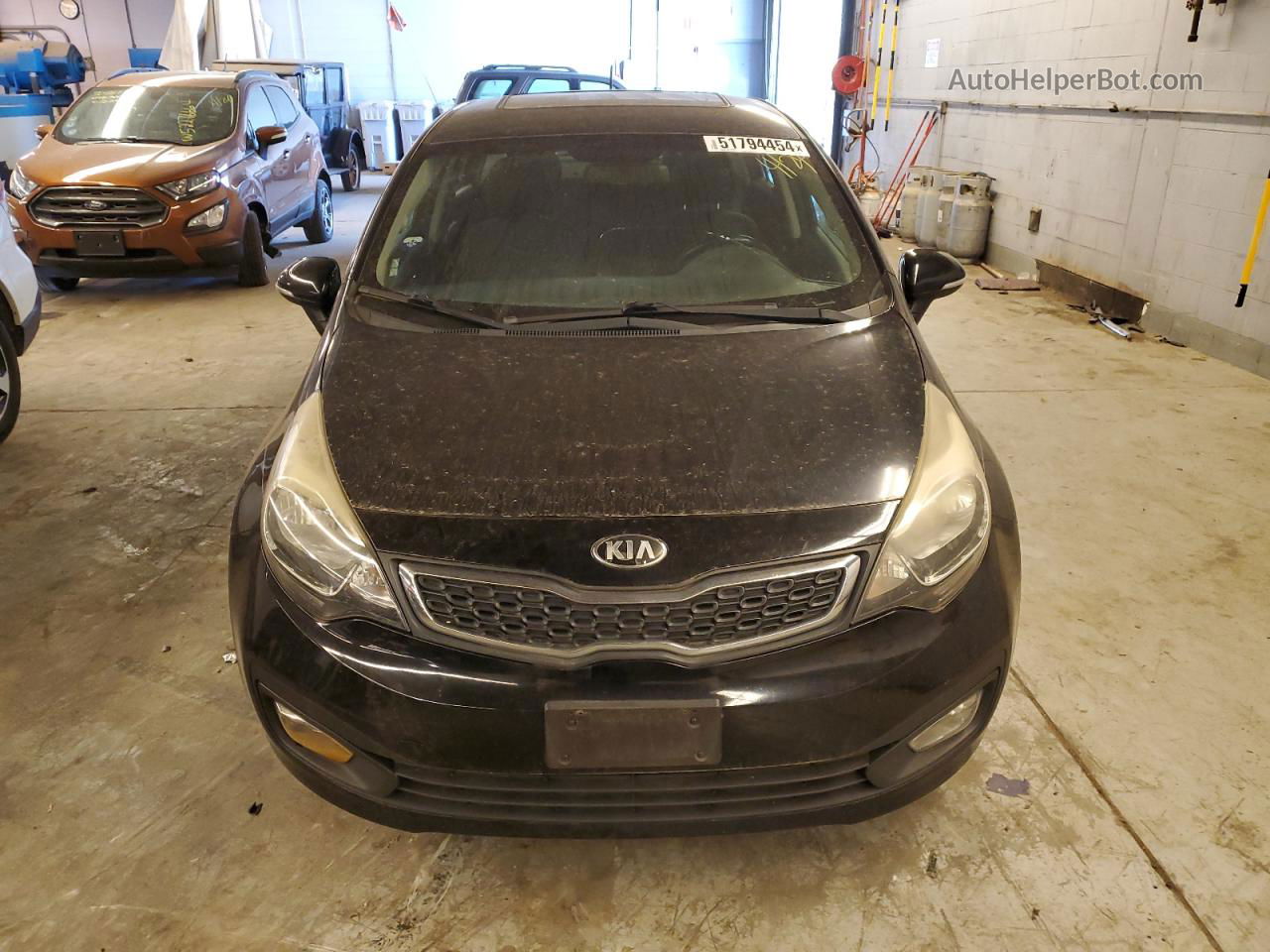 2014 Kia Rio Ex Черный vin: KNADN4A30E6354542