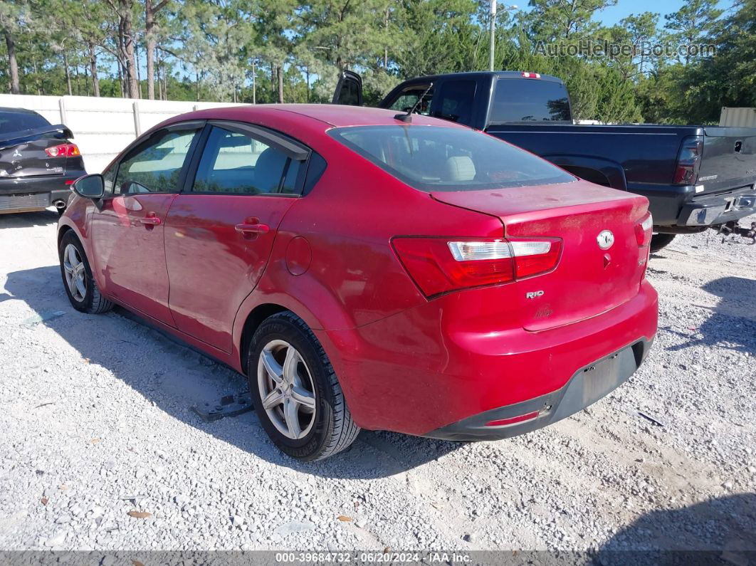 2014 Kia Rio Ex Red vin: KNADN4A30E6407336