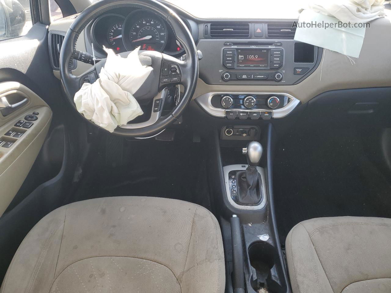 2014 Kia Rio Ex Черный vin: KNADN4A30E6413492