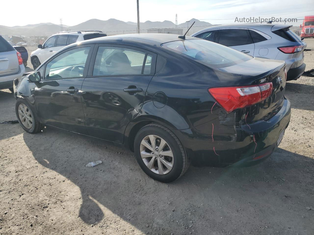 2014 Kia Rio Ex Черный vin: KNADN4A30E6413492