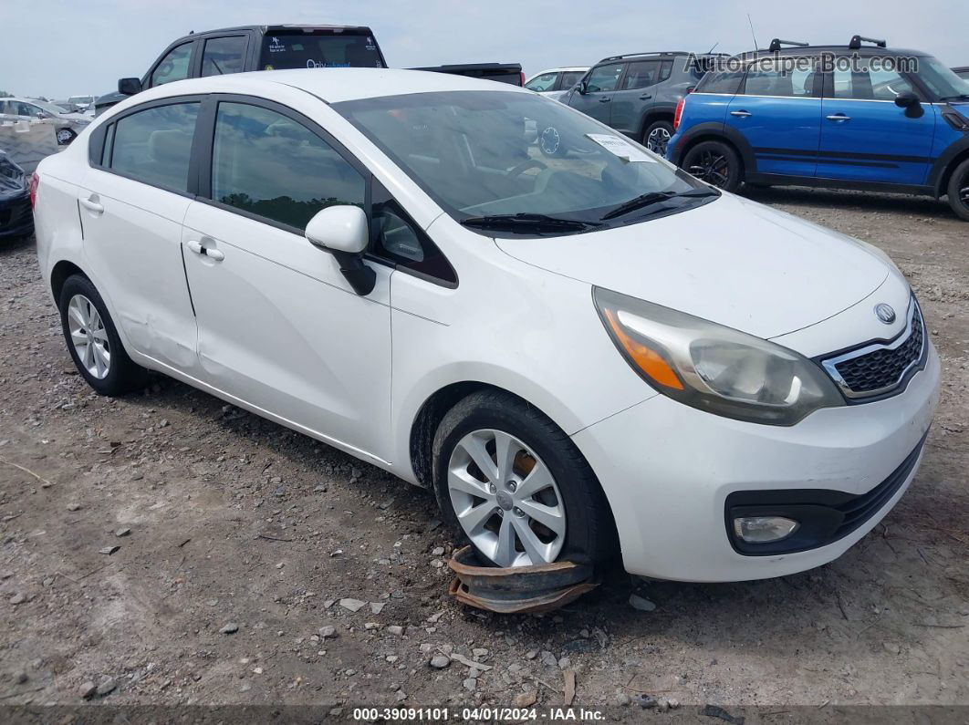 2013 Kia Rio Ex Белый vin: KNADN4A31D6141064