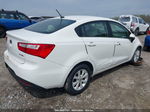 2013 Kia Rio Ex Белый vin: KNADN4A31D6141064