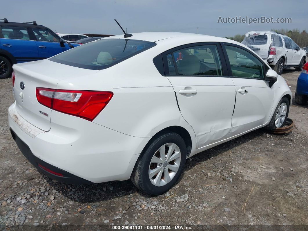 2013 Kia Rio Ex White vin: KNADN4A31D6141064