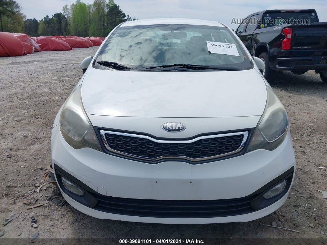 2013 Kia Rio Ex White vin: KNADN4A31D6141064