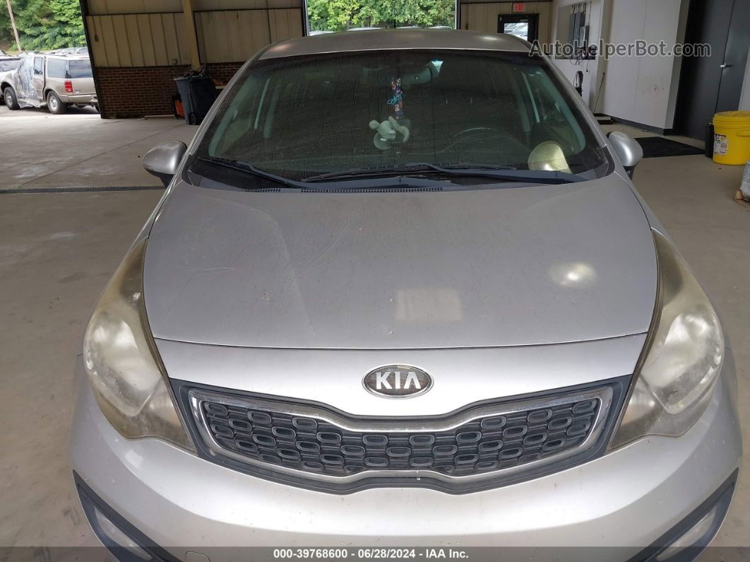 2013 Kia Rio Ex Silver vin: KNADN4A31D6144885