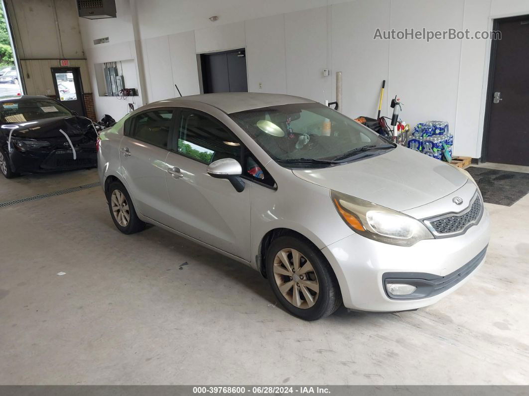 2013 Kia Rio Ex Silver vin: KNADN4A31D6144885