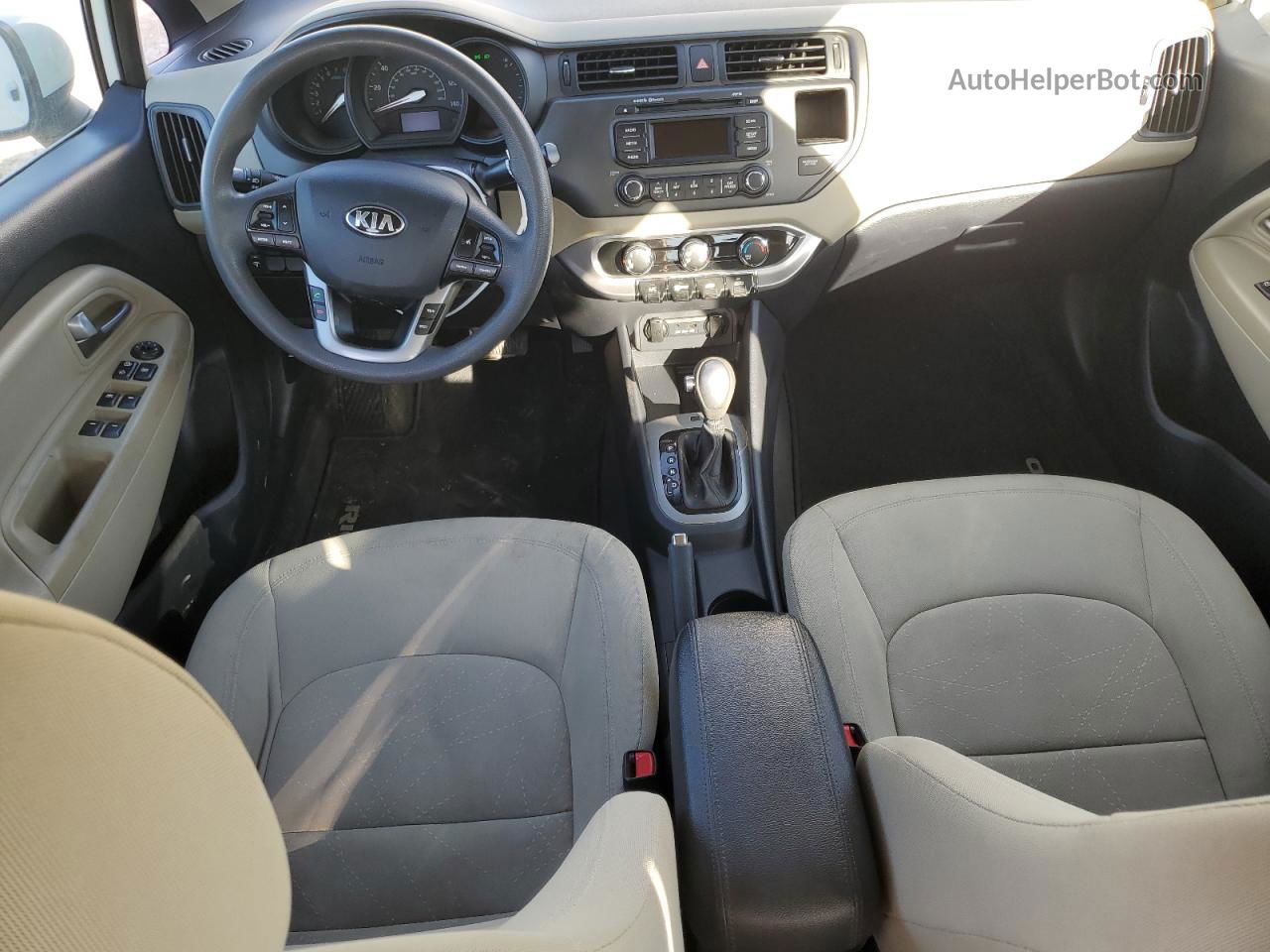 2013 Kia Rio Ex Белый vin: KNADN4A31D6169821