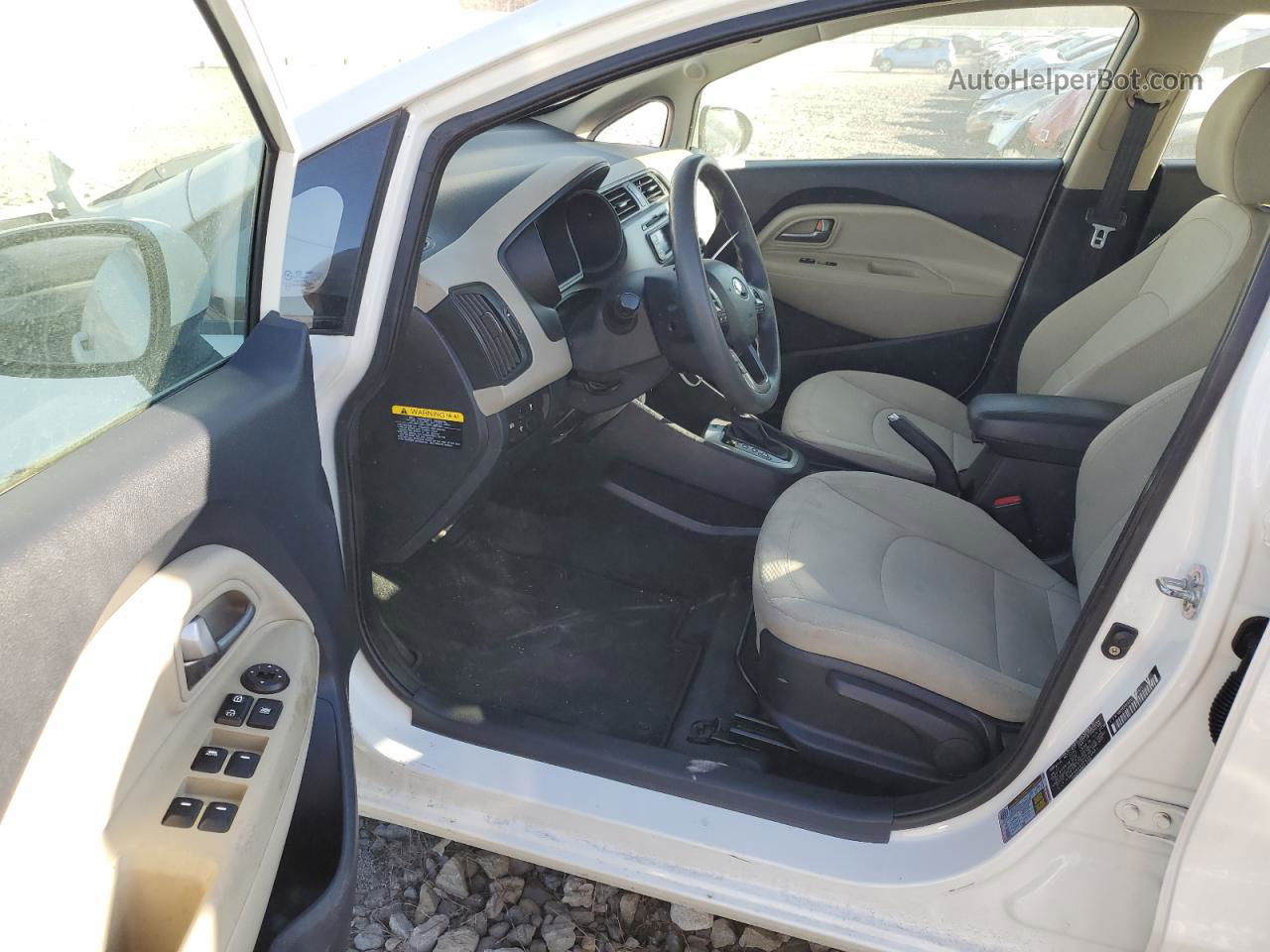 2013 Kia Rio Ex Белый vin: KNADN4A31D6169821