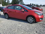 2014 Kia Rio Ex Red vin: KNADN4A31E6341265