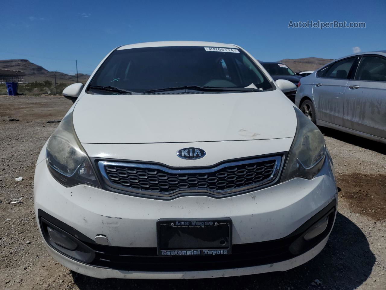 2013 Kia Rio Ex Белый vin: KNADN4A32D6309598