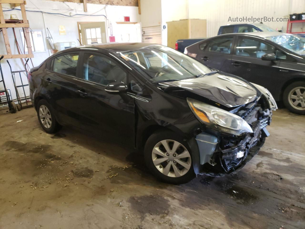 2013 Kia Rio Ex Черный vin: KNADN4A33D6158156