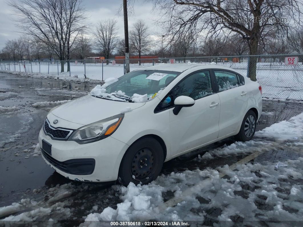 2014 Kia Rio Ex White vin: KNADN4A33E6368399