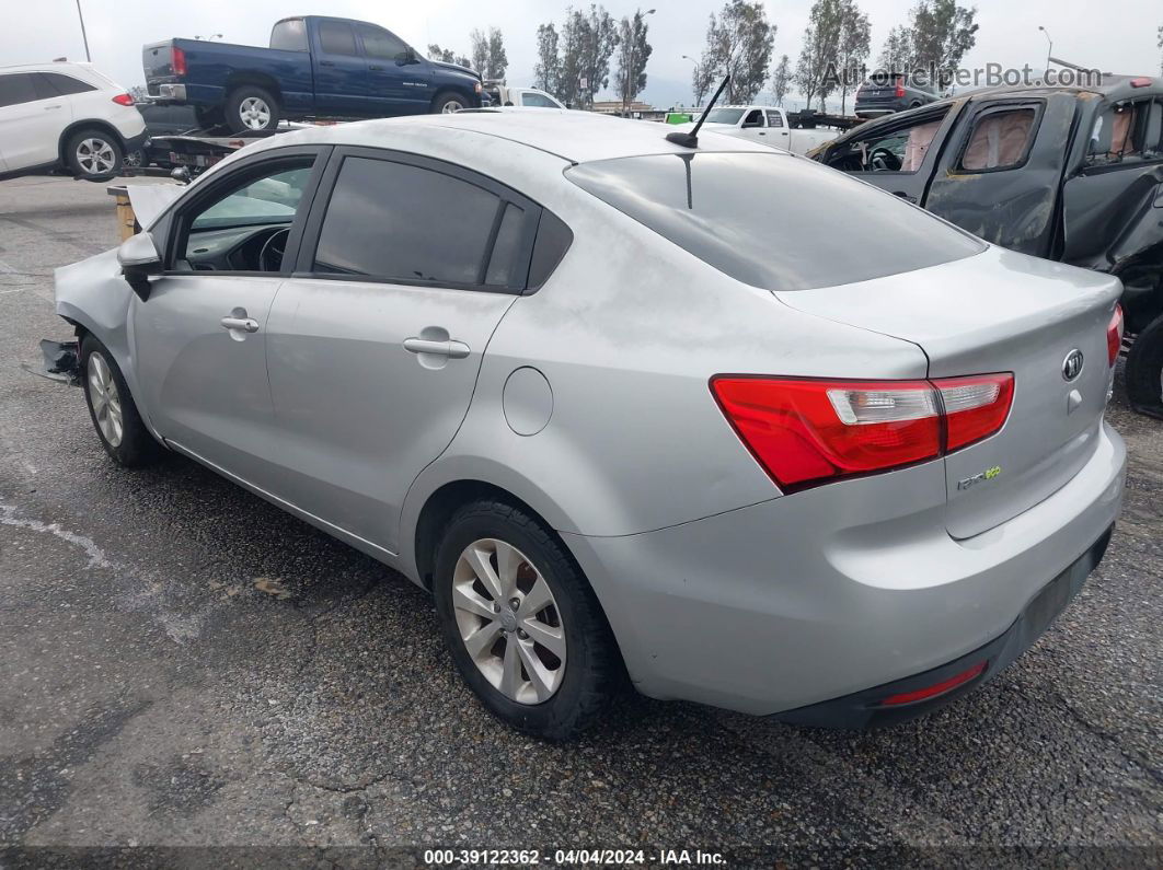 2014 Kia Rio Ex Silver vin: KNADN4A33E6416614