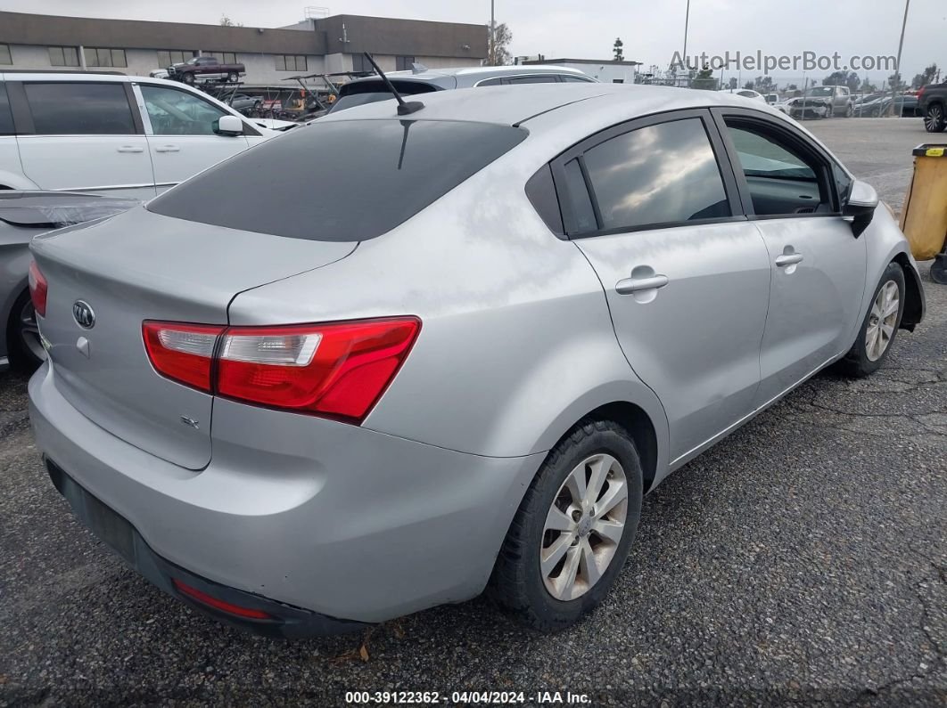 2014 Kia Rio Ex Silver vin: KNADN4A33E6416614