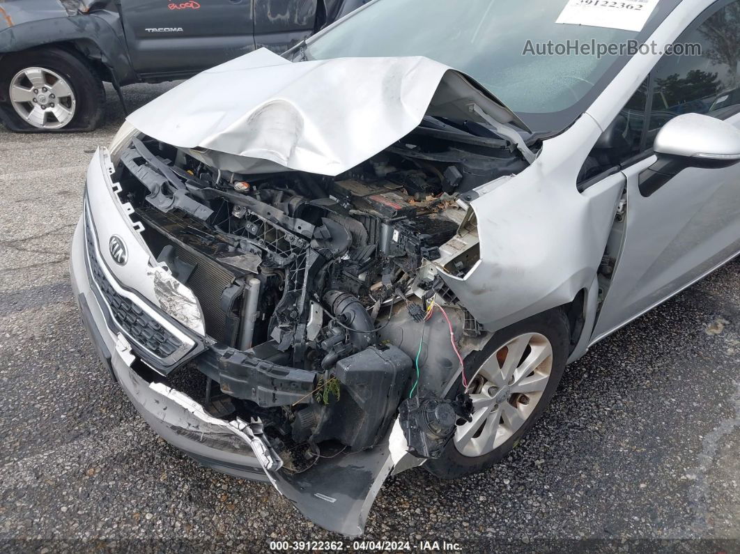 2014 Kia Rio Ex Silver vin: KNADN4A33E6416614